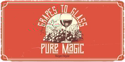 Vineyard Font Poster 4