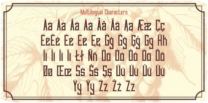 Vineyard Font Poster 5