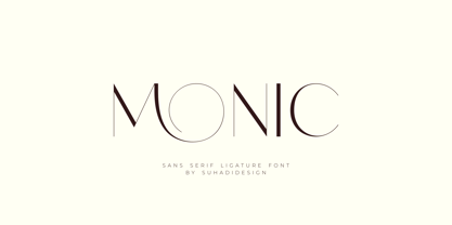 Monic Font Poster 1