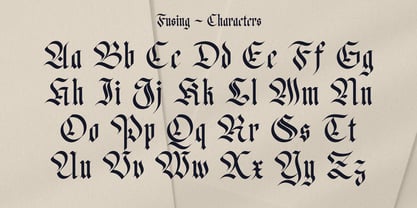 Fusing Font Poster 10