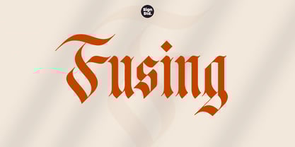 Fusing Font Poster 1