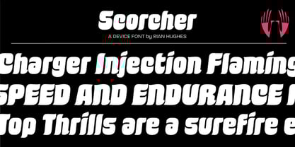 Scorcher Font Poster 1