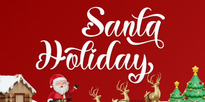 Santta Balethy Font Poster 3