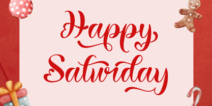 Santta Balethy Font Poster 2