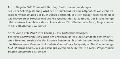 Aritzo Font Poster 3