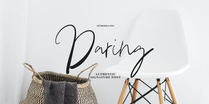Daring Signature Font Poster 1