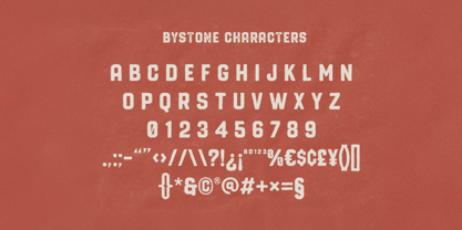 Bystone Font Poster 6