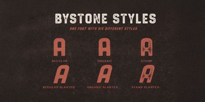 Bystone Font Poster 2