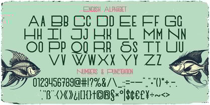 Weird Fish Font Poster 3