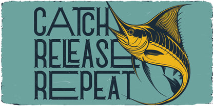 Weird Fish Font Poster 4