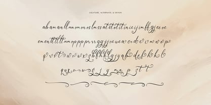 Saphira Amarilli Font Poster 12