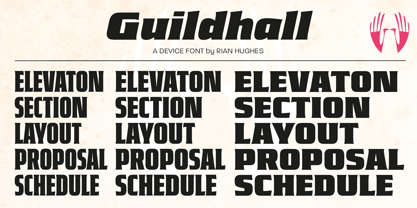 Guildhall Font Poster 9