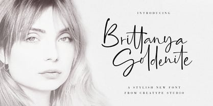 Brittanya Goldenite Font Poster 1