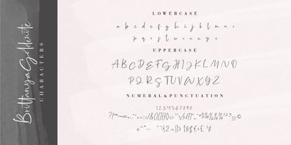 Brittanya Goldenite Font Poster 9