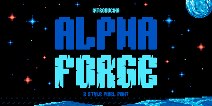 Alpha Forge Font Poster 1