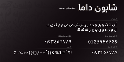 Shabon Dama Font Poster 2