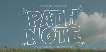 Path Note Font Poster 1