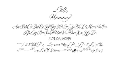 Call Mommy Font Poster 8