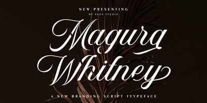Magura Whitney Script Font Poster 1