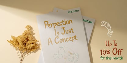 Cutelia Elegant Handmade Font Font Poster 5