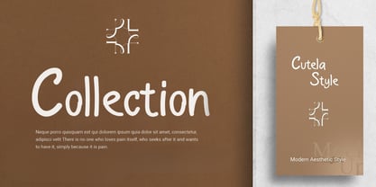 Cutelia Elegant Handmade Font Font Poster 4