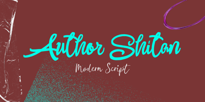 Author Shitan Font Poster 1