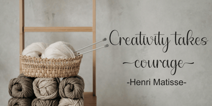 Knitting Font Poster 2