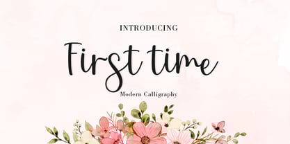 First time Font Poster 1
