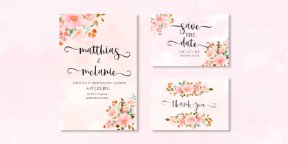 First time Font Poster 3