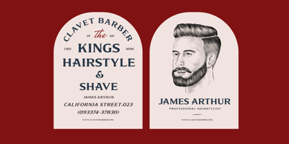 Arm & Gorine Font Poster 5