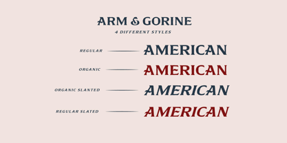 Arm & Gorine Font Poster 2