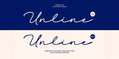 Unline Font Poster 1