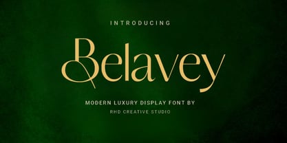 Belavey Font Poster 1