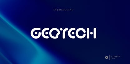 GEOTECH Futuristic Font Poster 1