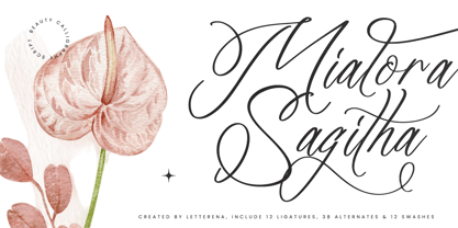 Mialora Sagitha Font Poster 1