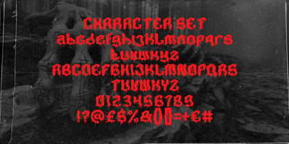 Meltroot Forest Font Poster 5