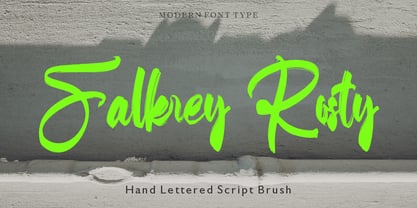 Falkrey Rosty Font Poster 1