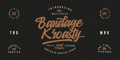Bandage Kroasty Font Poster 1