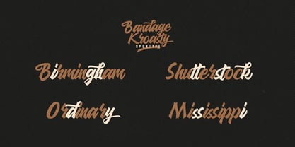 Bandage Kroasty Font Poster 4