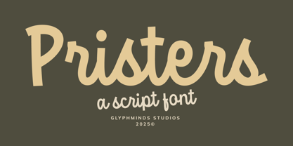 Pristers Font Poster 1