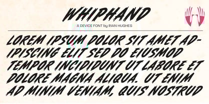 Whiphand Font Poster 7