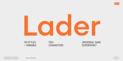 Lader Font Poster 1