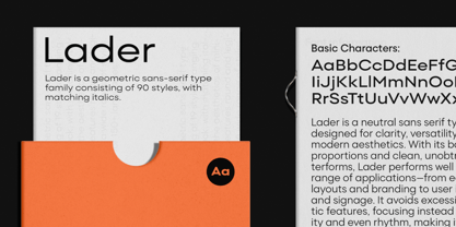 Lader Font Poster 10