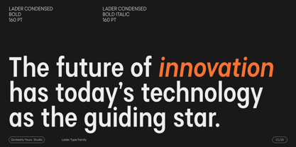 Lader Font Poster 11