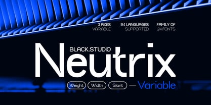 Neutrix Font Poster 1