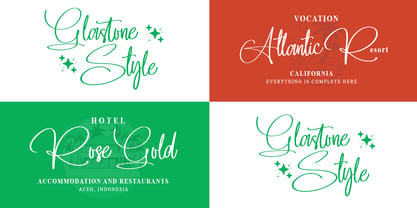 Glastone Style Font Poster 2