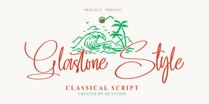 Glastone Style Font Poster 1