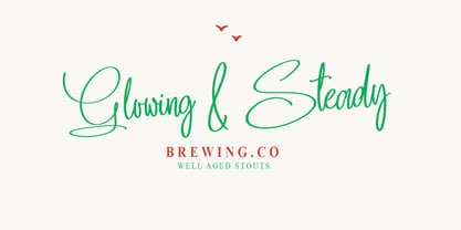 Glastone Style Font Poster 6