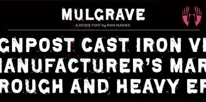 Mulgrave Font Poster 1