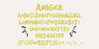 Aniger Font Poster 4